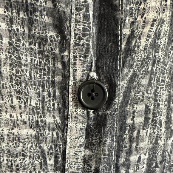 DRESS TO KILL by Jane Mohr | Black and White Hand Dyed Lagenlook Tunic Blouse - Picture 4 of 8